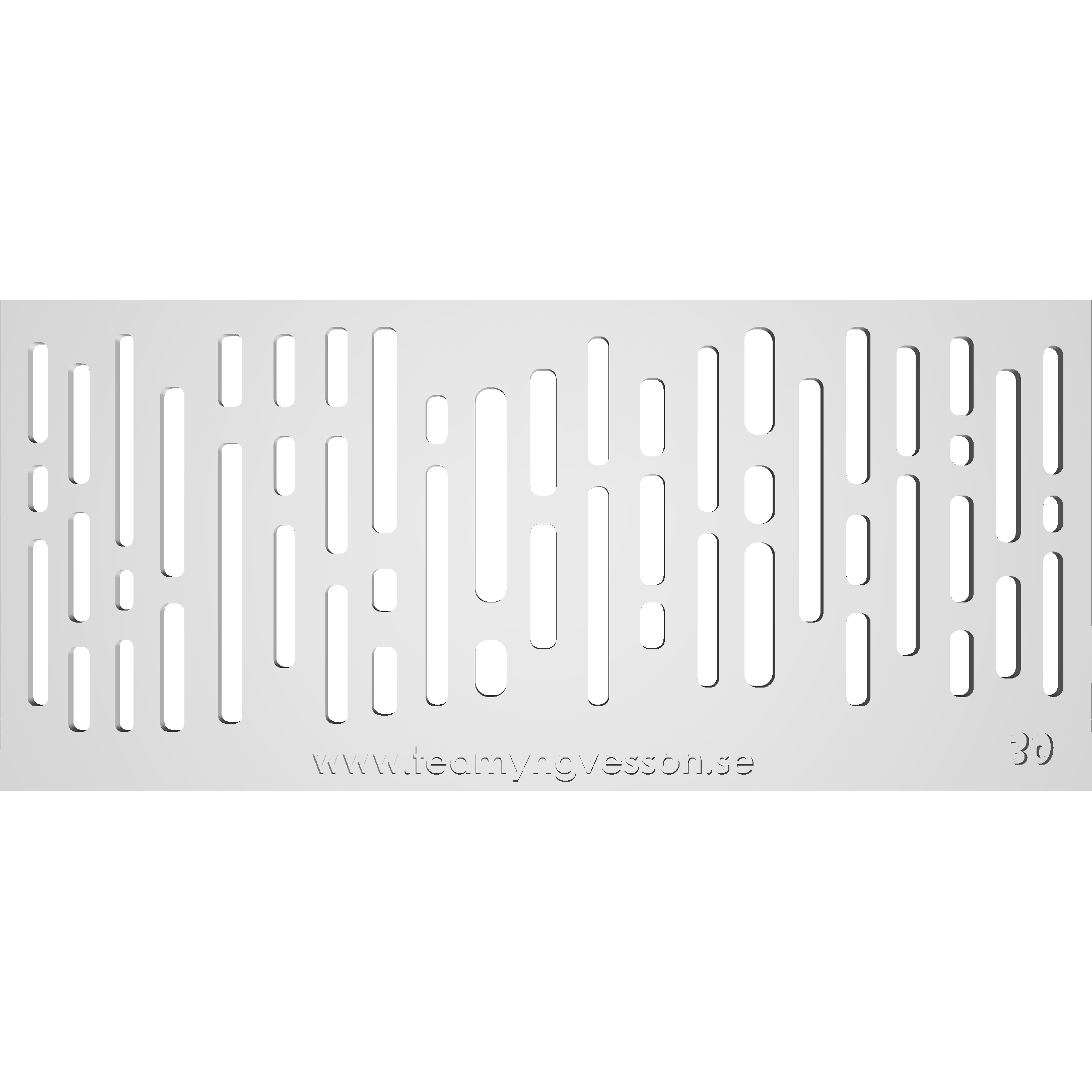 Schablon Mall 30 - 90x200mm