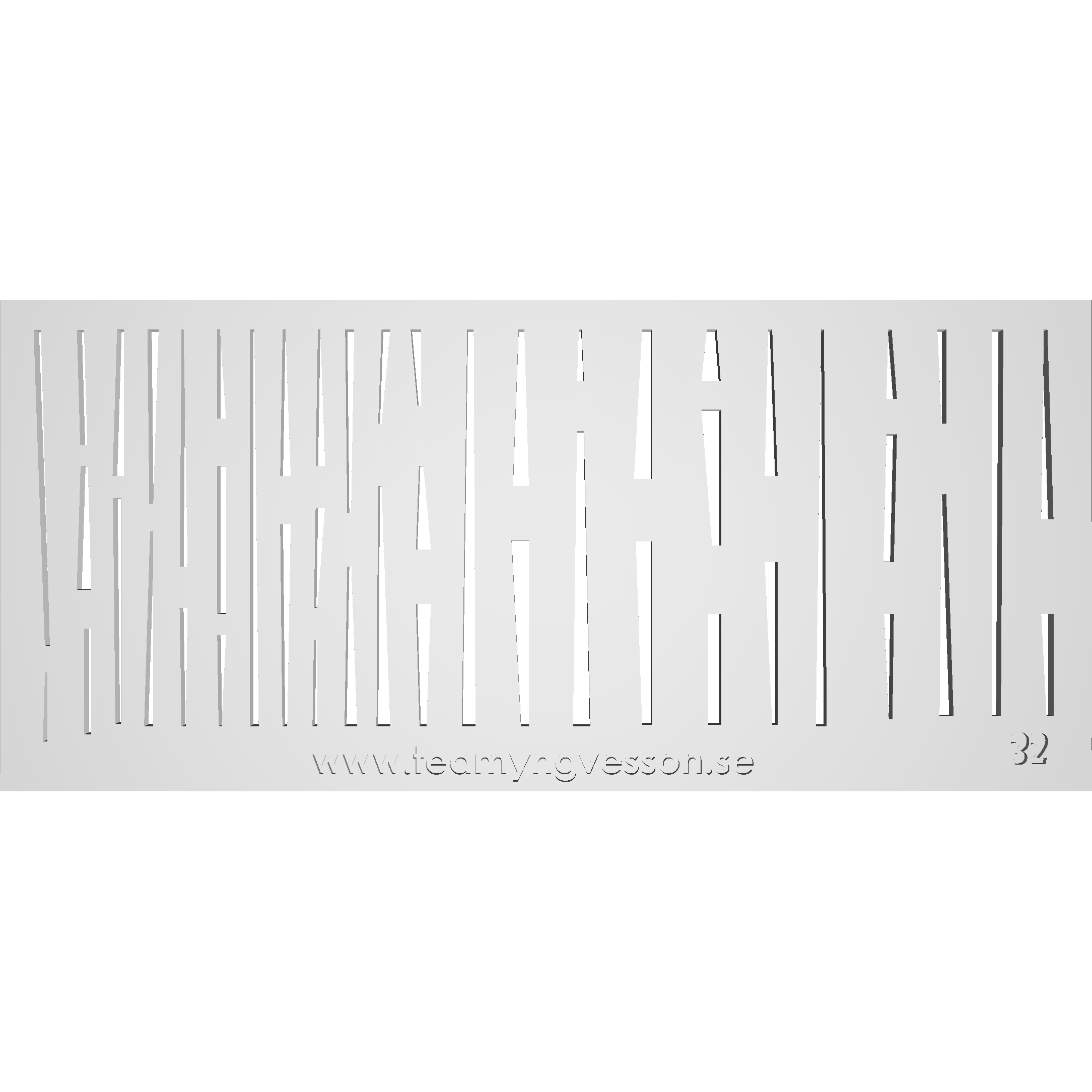 Schablon Mall 32 - 90x200mm