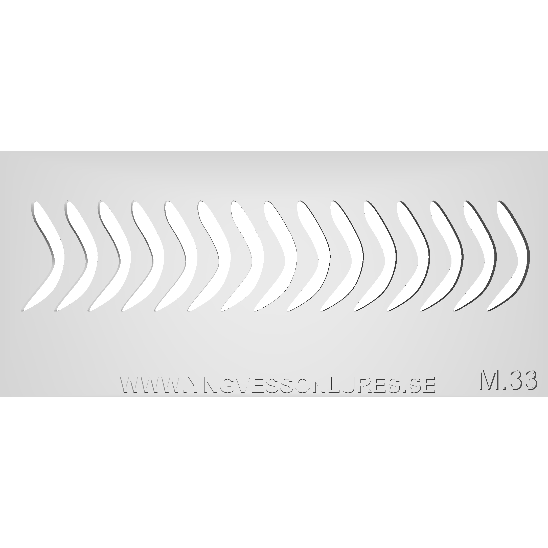 Schablon Mall 33 - 90x200mm