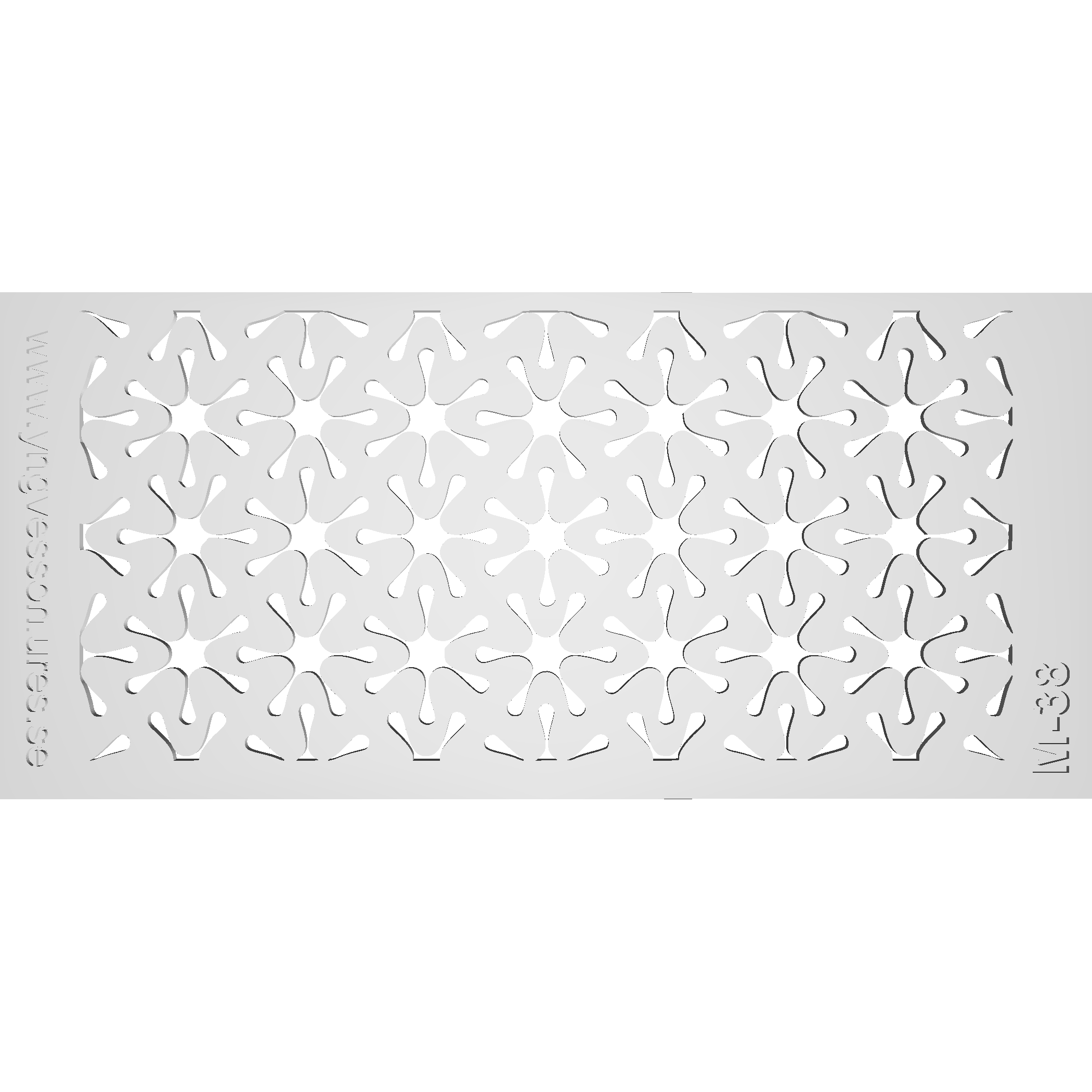 Schablon Mall 38 - 90x200mm
