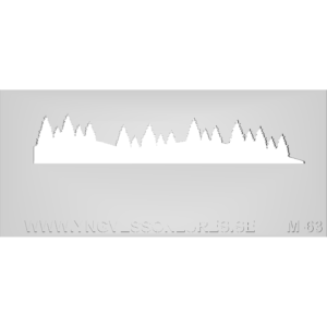 Schablon Mall 63 - 90x200mm