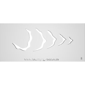 Schablon Mall 8 - 90x200mm