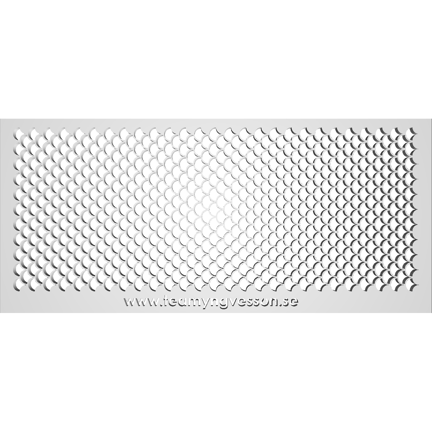 Schablon Mall - Fjäll 6mm 90x200mm