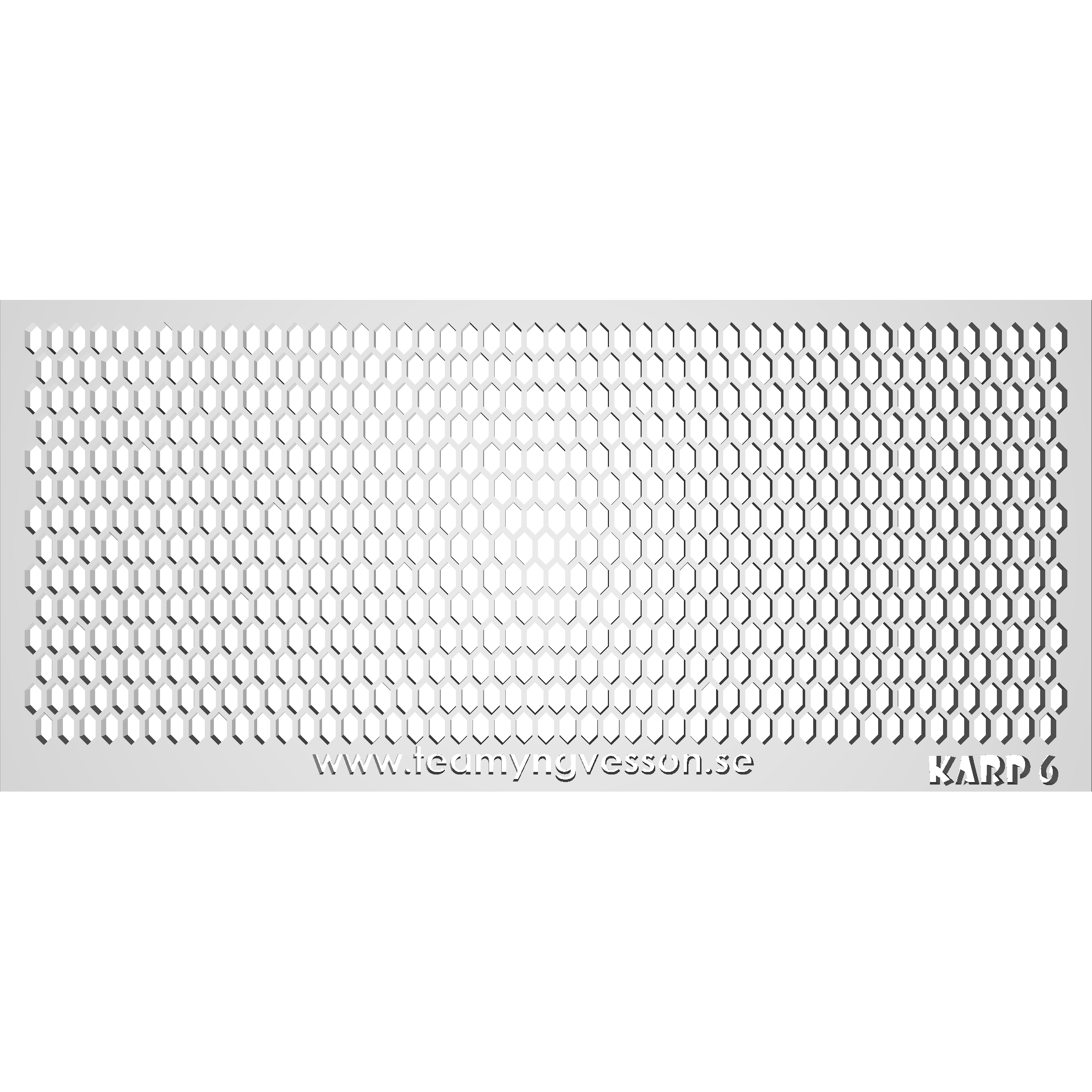 Schablon Mall - Karp 6 90x200mm