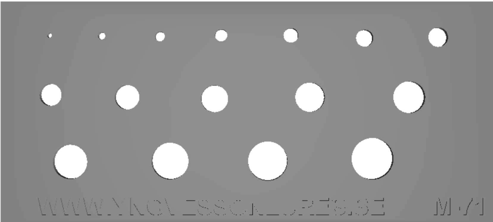 Schablon Mall 71 - 90x200mm